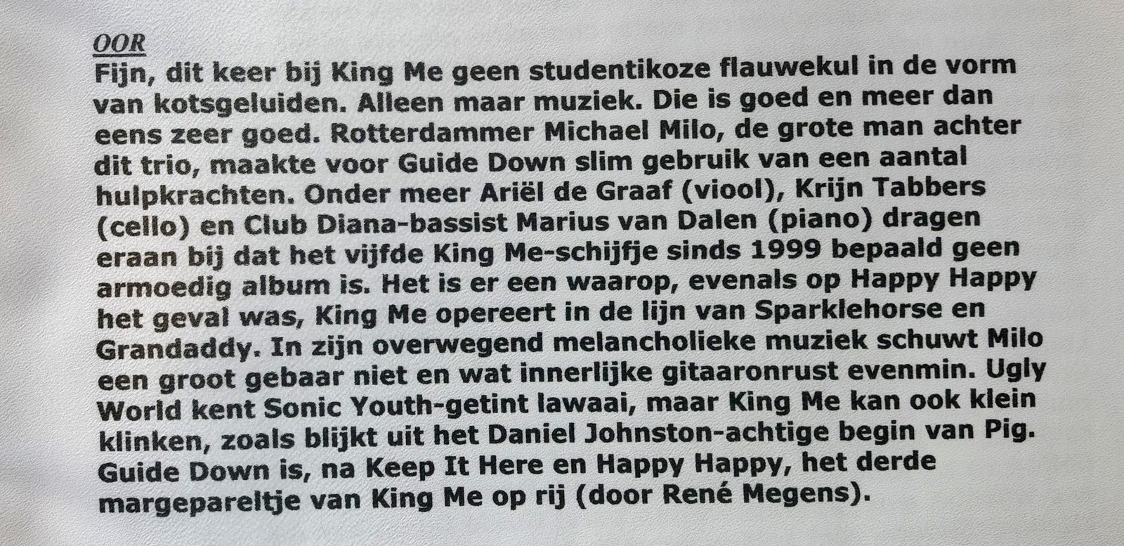 Knipsel: Het derde margepareltje op rij