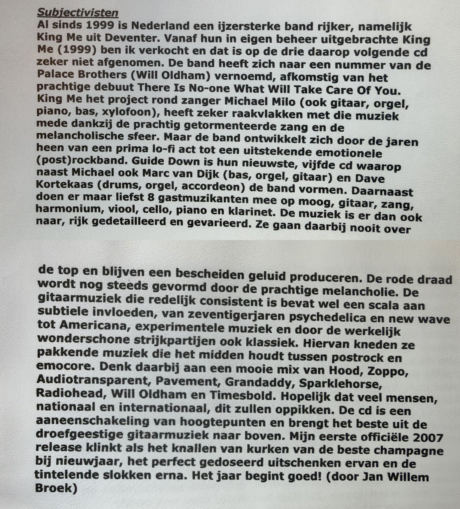 Knipsel: Het jaar begint goed!