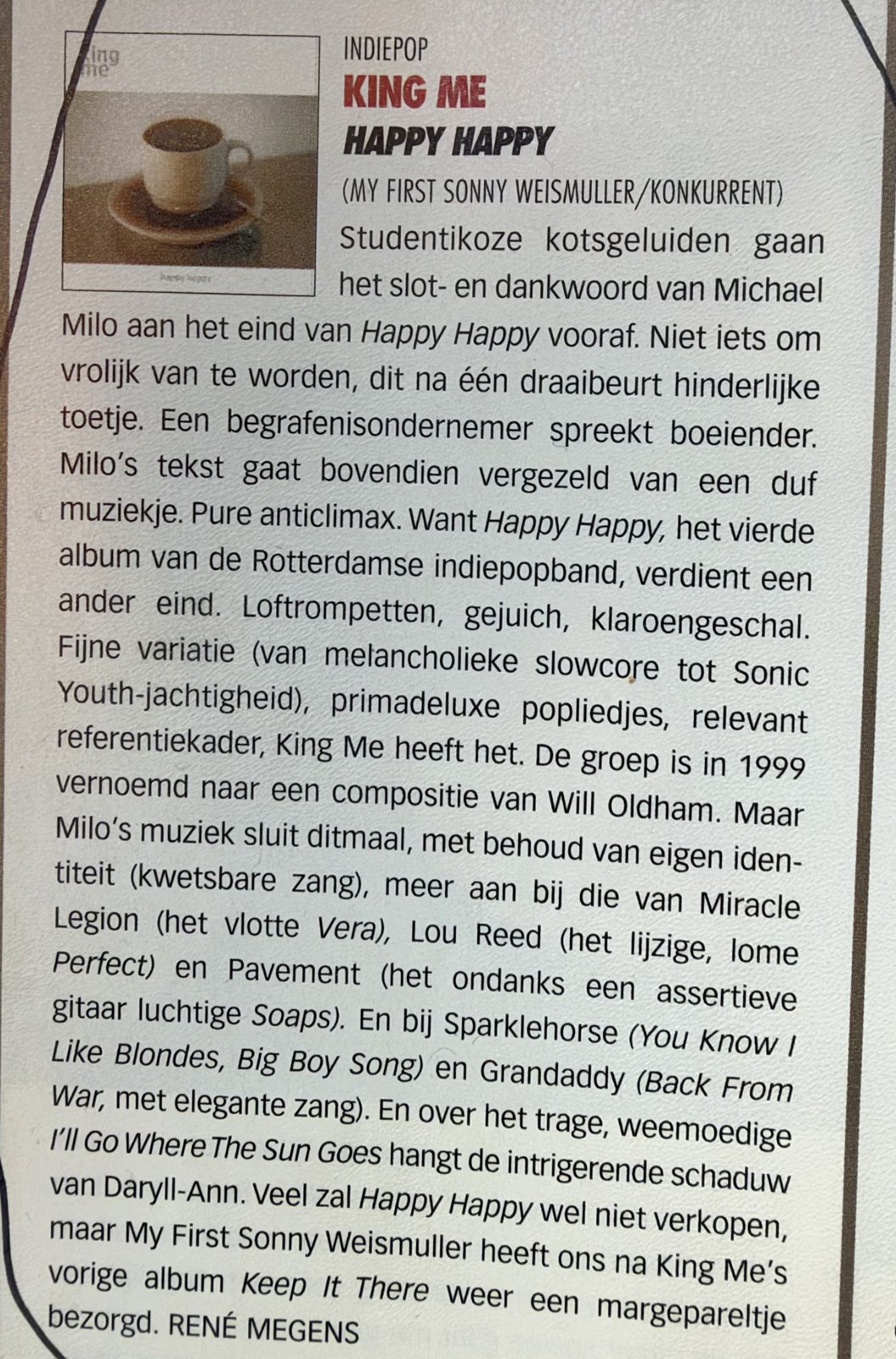 Knipsel: Een margepareltje
